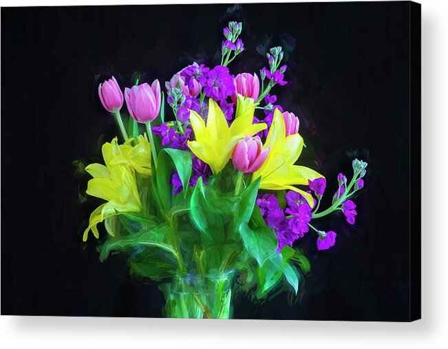 Mothers Day Bouquet Acrylic Print featuring the photograph Mothers Day Bouquet x101 by Rich Franco