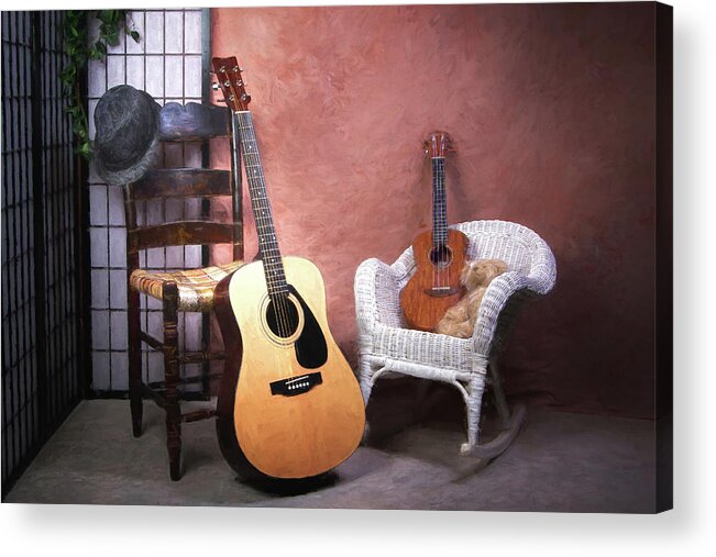 Guitar Acrylic Print featuring the photograph Musical Chairs by Tom Mc Nemar