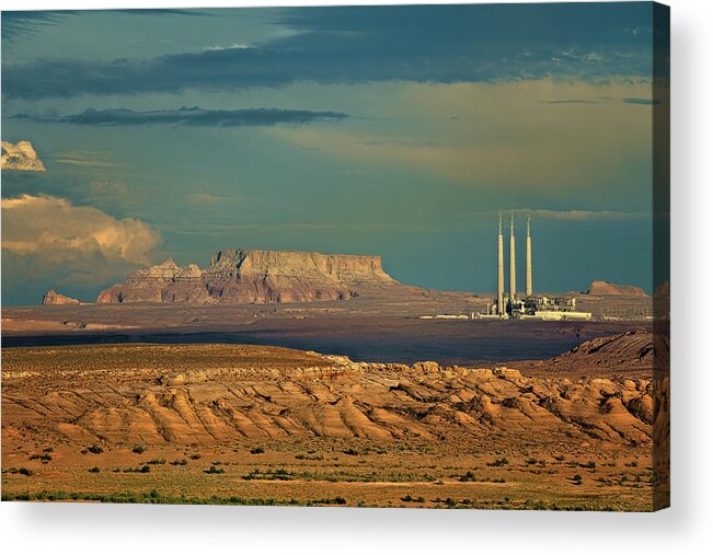  Arizona Acrylic Print featuring the photograph Navajo Generating Station by Lana Trussell