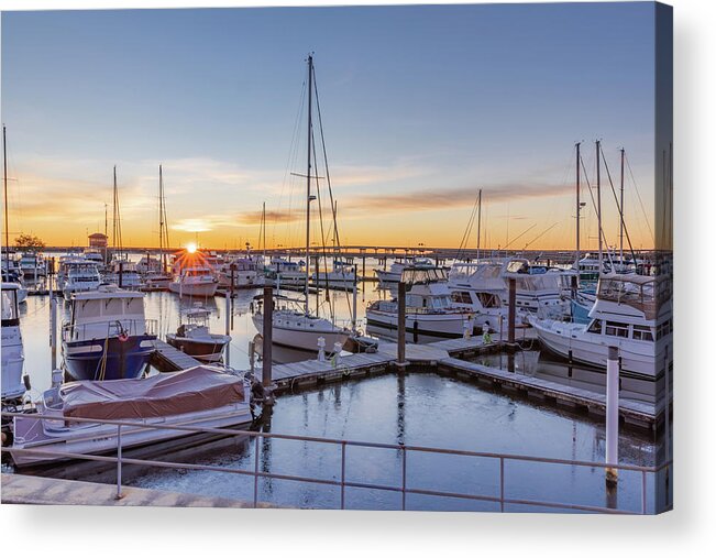 New Bern Acrylic Print featuring the photograph New Bern Sunrise by Donna Twiford