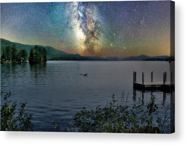 Milky Way Acrylic Print featuring the photograph Night to Morn by Russel Considine