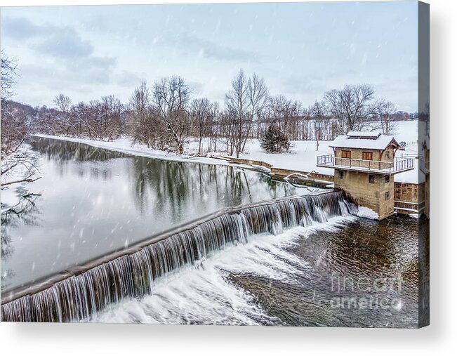 Ozarks Acrylic Print featuring the photograph Nixa Finley River Winter by Jennifer White