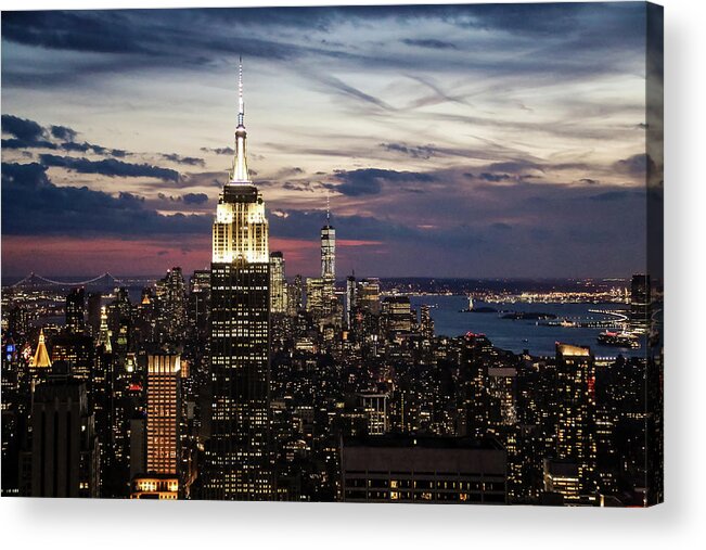 New York Acrylic Print featuring the photograph NYC by Alberto Zanoni