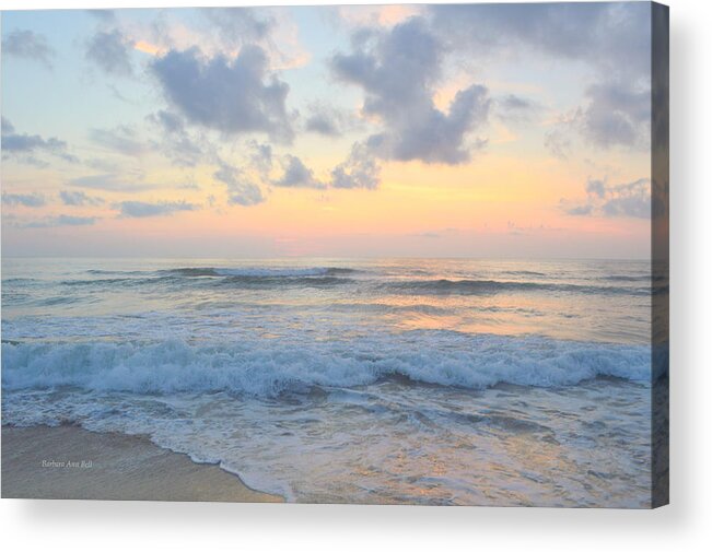 Obx Sunrise Acrylic Print featuring the photograph OBX sunrise 7/6 by Barbara Ann Bell