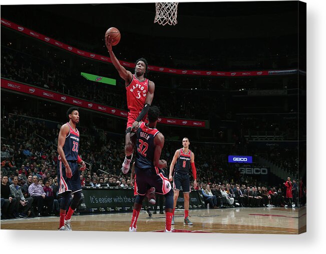Nba Pro Basketball Acrylic Print featuring the photograph Og Anunoby by Ned Dishman