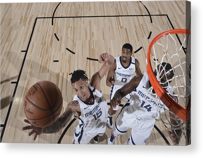 Nba Pro Basketball Acrylic Print featuring the photograph Oklahoma City Thunder v Memphis Grizzlies by Joe Murphy