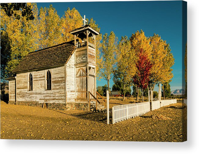 Lassen Acrylic Print featuring the photograph Old Castantia Church by Mike Lee