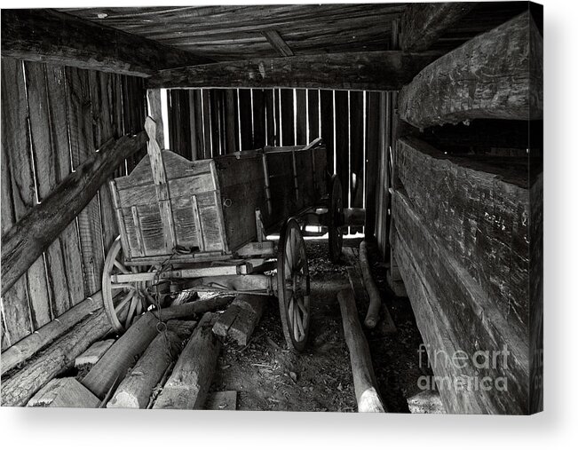 Cades Cove Acrylic Print featuring the photograph Old Farming Wagon by Phil Perkins