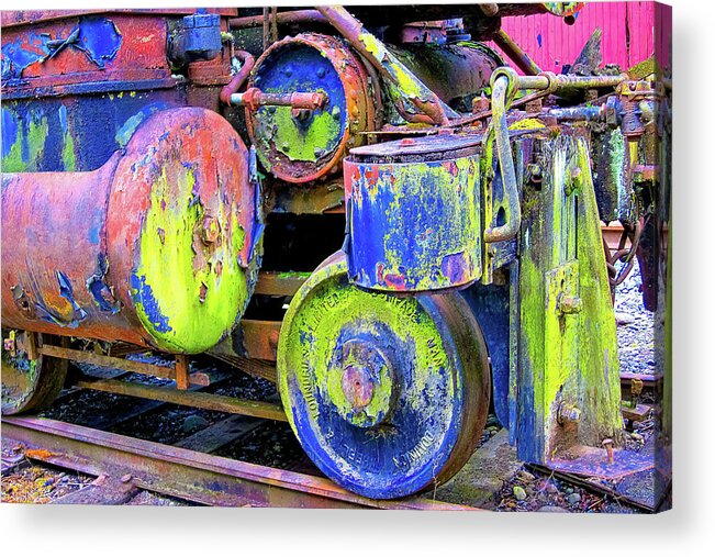 Trains Acrylic Print featuring the photograph Old Paint by Larey McDaniel