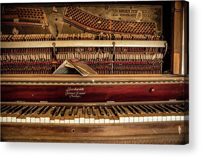 Piano Acrylic Print featuring the photograph Old Time Music by KC Hulsman