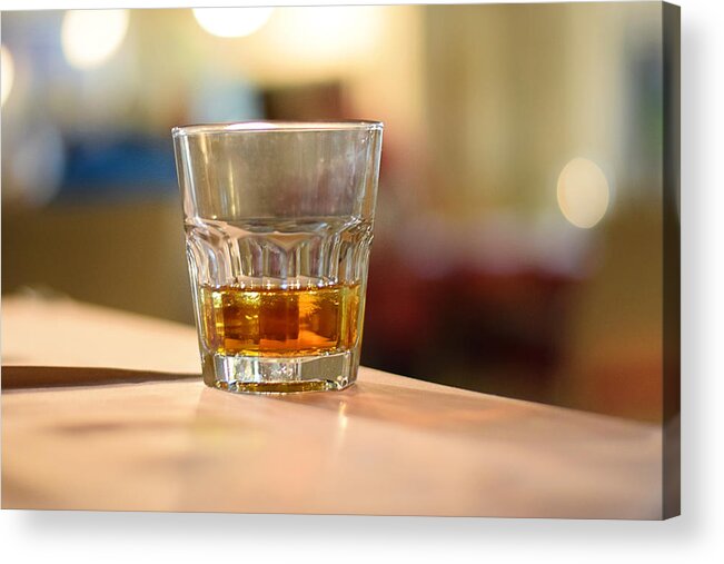 Alcohol Acrylic Print featuring the photograph One drink by Elena Pejchinova