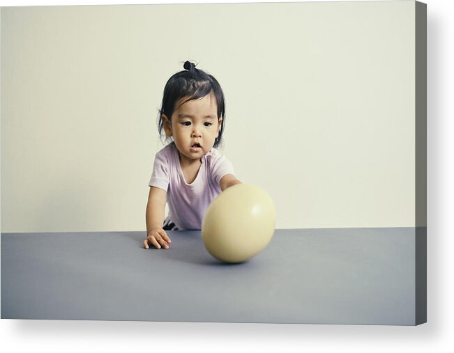 People Acrylic Print featuring the photograph One of the big egg and children by Yosuke Suzuki