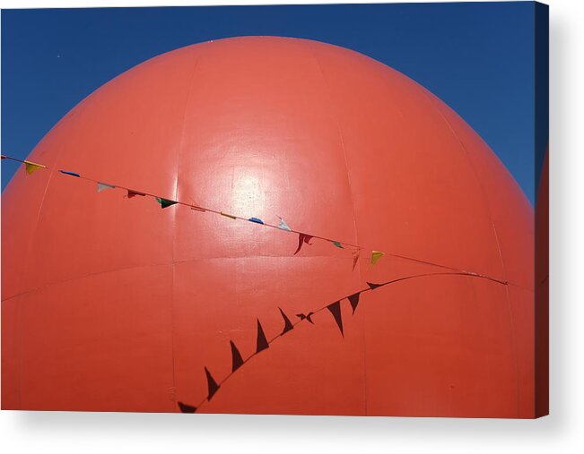 Abstract Acrylic Print featuring the photograph Orange Planet 4 by Kreddible Trout