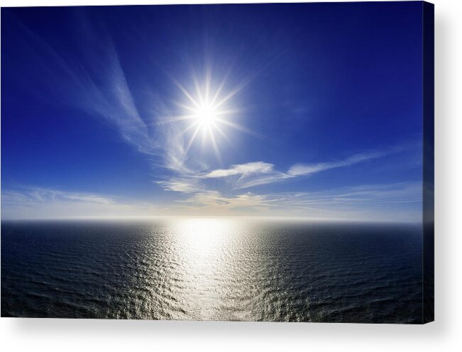 Paradise Acrylic Print featuring the photograph Pacific Ocean and Sun by Pelo Blanco Photo