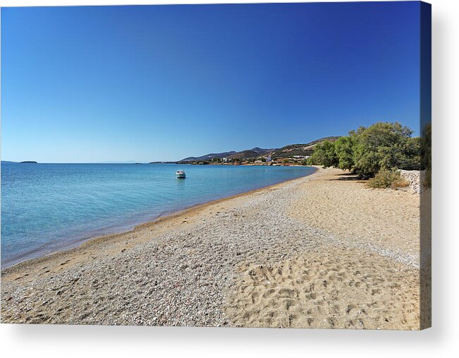 Panagia Acrylic Print featuring the photograph Panagia beach of Antiparos, Greece by Constantinos Iliopoulos