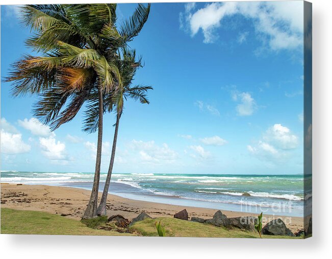 Piñones Acrylic Print featuring the photograph Paradise on the Coast, Pinones, Puerto Rico by Beachtown Views
