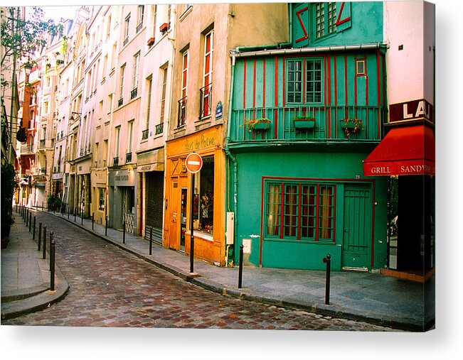 Paris Acrylic Print featuring the photograph Paris Street by Claude Taylor