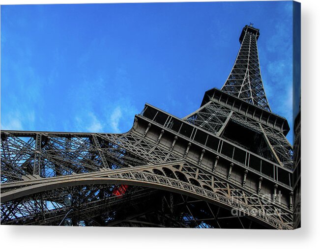 Paris Acrylic Print featuring the photograph Paris Eiffel Tower by Wilko van de Kamp Fine Photo Art