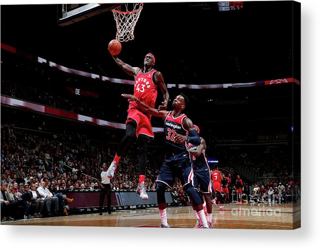Pascal Siakam Acrylic Print featuring the photograph Pascal Siakam by Ned Dishman