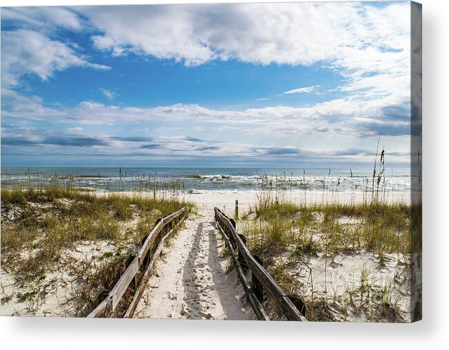 Path Acrylic Print featuring the photograph Pathway to the Beach, Perdido Key, Florida by Beachtown Views