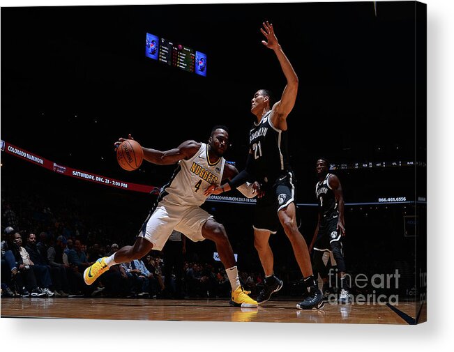 Nba Pro Basketball Acrylic Print featuring the photograph Paul Millsap by Bart Young