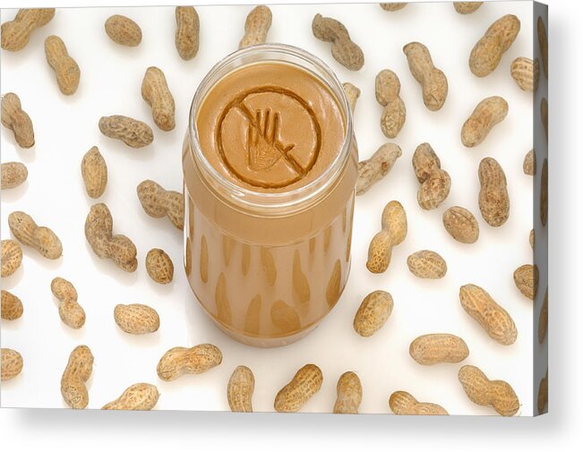 Nut Acrylic Print featuring the photograph Peanut allergy by Fertnig