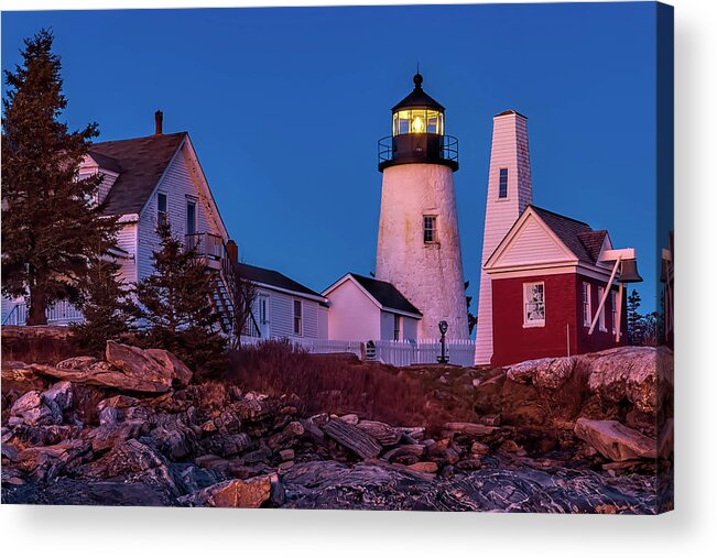 Maine Acrylic Print featuring the photograph Pemaquid Sunset by Dan McGeorge