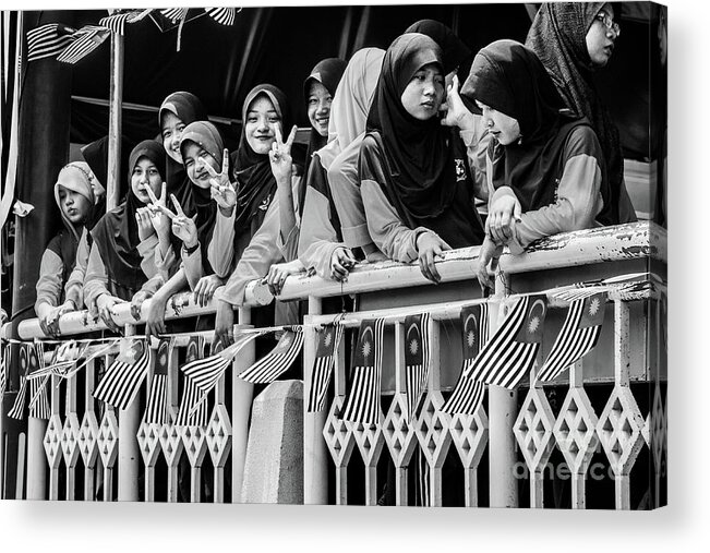 People Acrylic Print featuring the photograph People of Malaka 05 by Werner Padarin