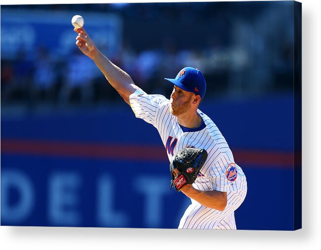 Citi Field Acrylic Print featuring the photograph Philadelphia Phillies v New York Mets - Game One by Mike Stobe