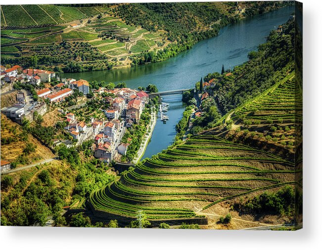 Village Acrylic Print featuring the photograph Pinhao by Micah Offman