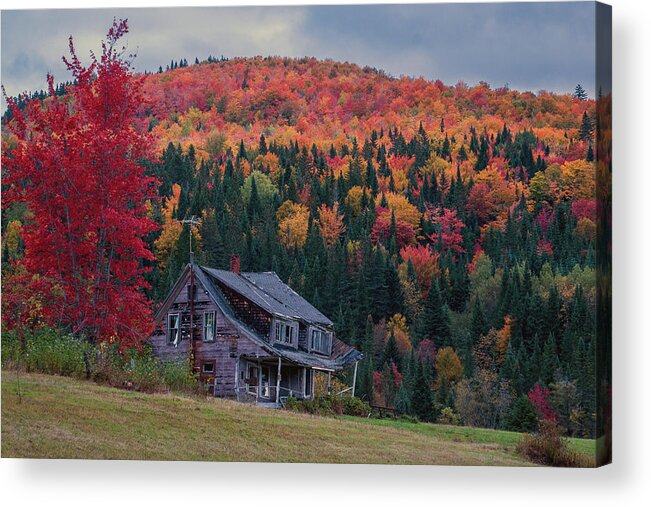 New Hampshire Acrylic Print featuring the photograph Pittsburg, NH October 2021 by John Rowe