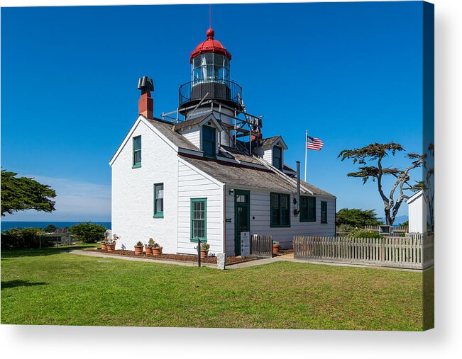Lighthouse Acrylic Print featuring the photograph Point Pinos Light House by Bonny Puckett