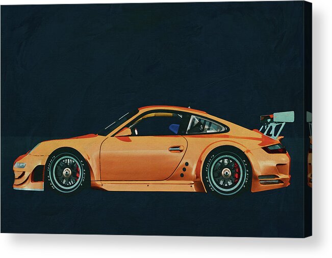 Porsche Gt3 Rs Acrylic Print featuring the painting Porsche 911 GT3 version by Jan Keteleer