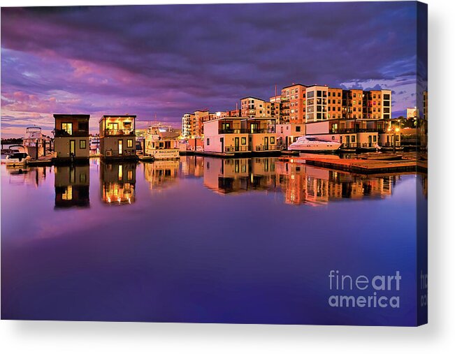 Wilmington Acrylic Print featuring the photograph Port City Marina at Wilmington, NC by Shelia Hunt