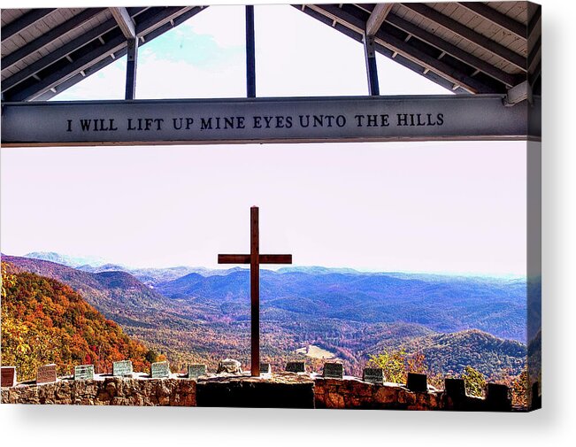 Cross Acrylic Print featuring the photograph Pretty Place at Symmes Chapel by James C Richardson