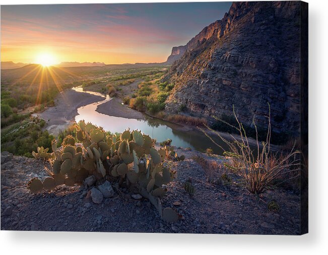 Rio Grande Acrylic Print featuring the photograph Prickly Pair by Slow Fuse Photography