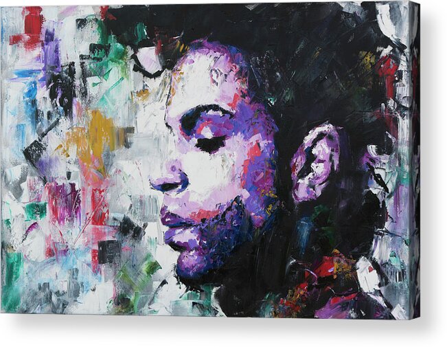 Prince Acrylic Print featuring the painting Prince by Richard Day