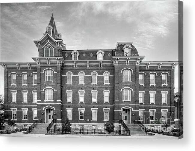 Purdue University Acrylic Print featuring the photograph Purdue University University Hall by University Icons