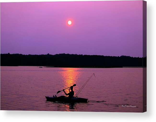 Sunset Acrylic Print featuring the photograph Purple Haze Sunset by Mary Walchuck