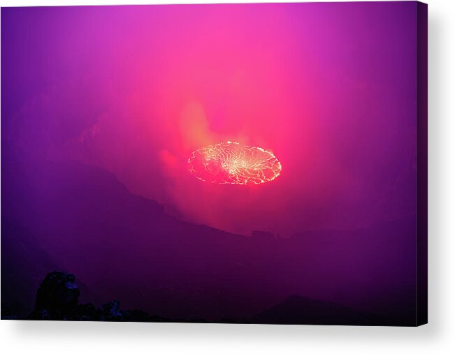Volcanoes Acrylic Print featuring the photograph Purple Haze by Daniel Burton