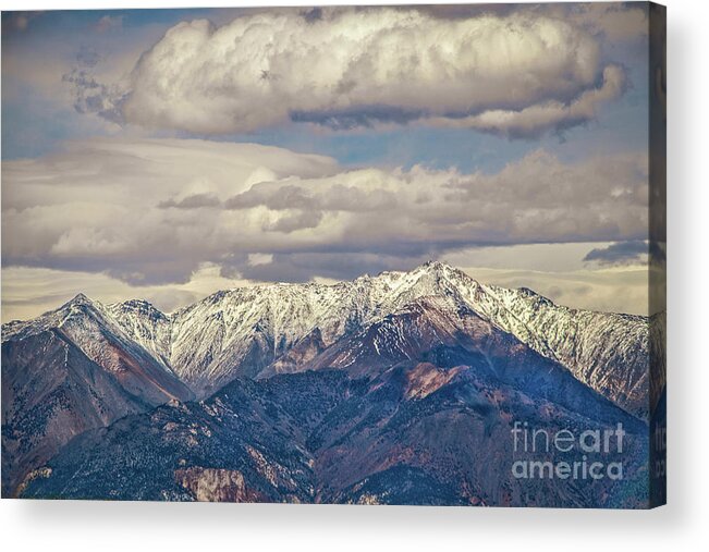 Western Usa Acrylic Print featuring the photograph Purple Mountains Madjesty by Susan Vineyard