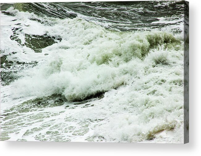 Seascape Acrylic Print featuring the photograph Raging Seas by Ruth Crofts Photography