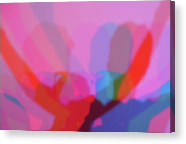 Shadow Acrylic Print featuring the photograph Rainbow Shadows by Nora Martinez