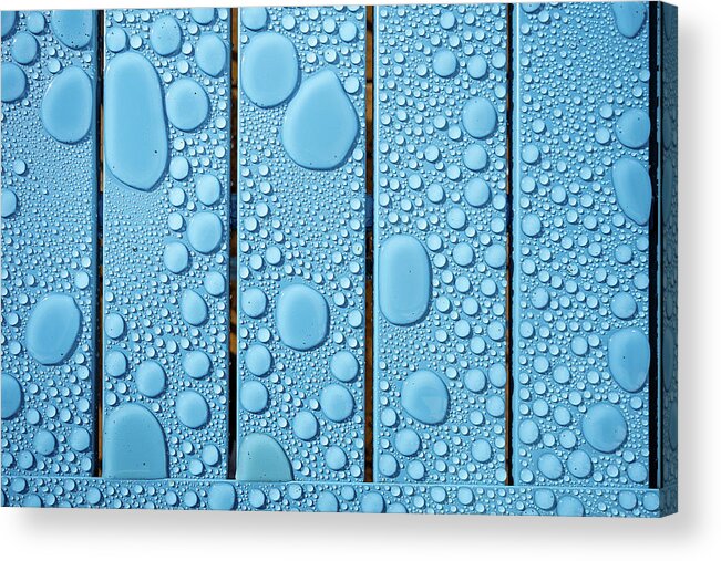 Rain Acrylic Print featuring the photograph Raindrops 1 by Nigel R Bell