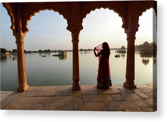 Rajasthan Acrylic Print featuring the photograph Serendipity - Rajasthan Desert, India by Earth And Spirit