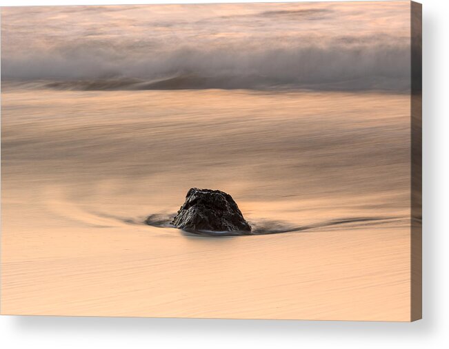 Beach Acrylic Print featuring the photograph Receding Waves by Shelby Erickson