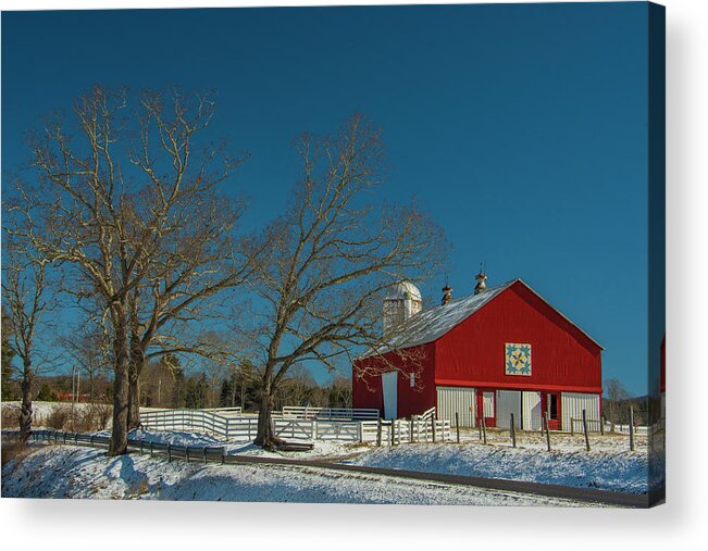 West Virginia Acrylic Print featuring the photograph Red and Blue by Melissa Southern