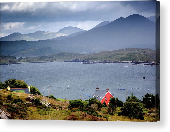 Ireland Acrylic Print featuring the photograph Red Cottage by Sublime Ireland