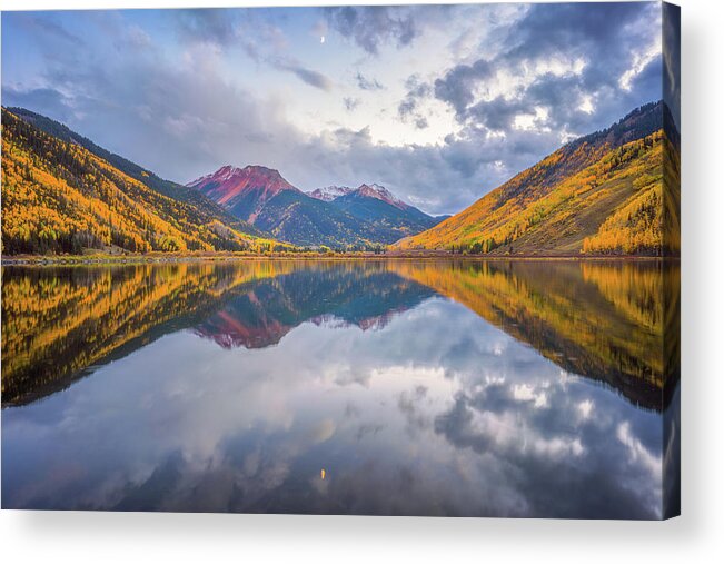 Colorado Acrylic Print featuring the photograph Red Mountain Moon by Darren White