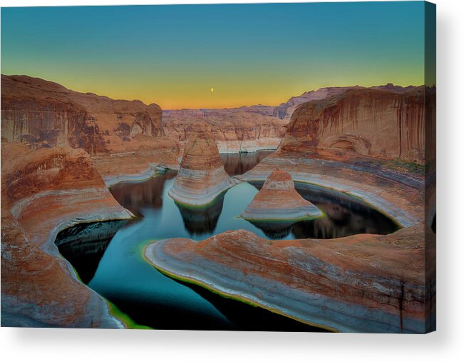 Reflection Canyon Acrylic Print featuring the photograph Reflection Canyon by Laura Hedien